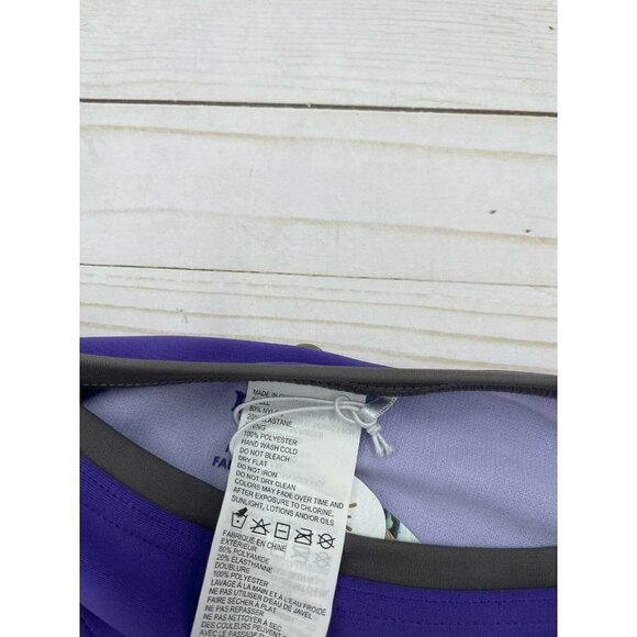 Prana XS NWT Milou Bottom Ultra Violet Ikat Swim Bikini Bottom Purple Gray - Picture 7 of 9